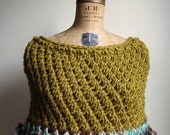SALE. Trellis Capelet. Army Green. Seafoam. Purple.