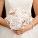 Fabric Bouquet - Wedding, Fabric Flower Bouquet - Vintage Wedding, Bridal Bouquet, Wedding Bouquet, Wedding Accessory