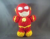 The Flash amigurumi doll