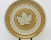 Maple Leaf Sand and Tan Serving Plate 12 inch Limited Series 62