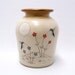Hummingbird and Flowers Pottery Vase Limited Series 71 (8 1/4 inch height)