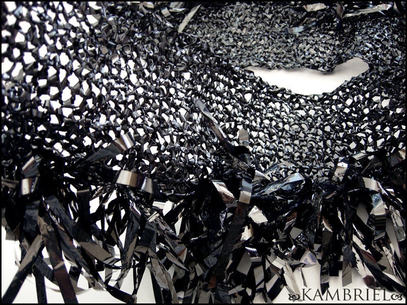 Avant Garde - Black Medya Shawl by Kambriel
