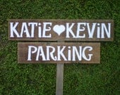 Rustic Wedding Signs Wood Signage Personalized Signage LARGE Hand Painted Reclaimed Wood. Rustic Weddings. Vintage Weddings. Road Signs.