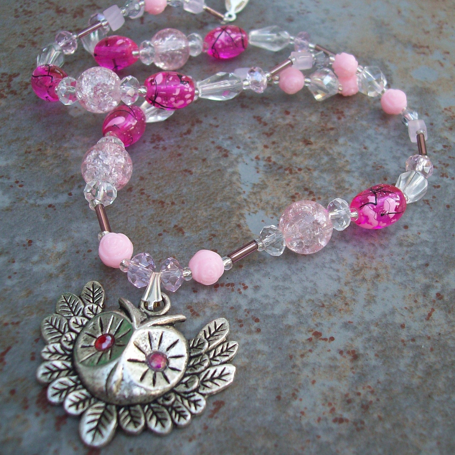Pink Owl NECKLACE