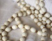 SALE Vintage Monet Double White Beaded Necklace 24"