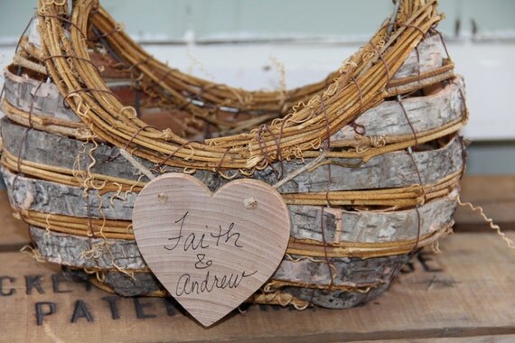 Birch Bark Flower Girl Basket