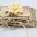 Burlap ring bearer pillow FREE SHIPPING