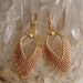 Russian Leaf Earrings - Made to Order - Gold Rose