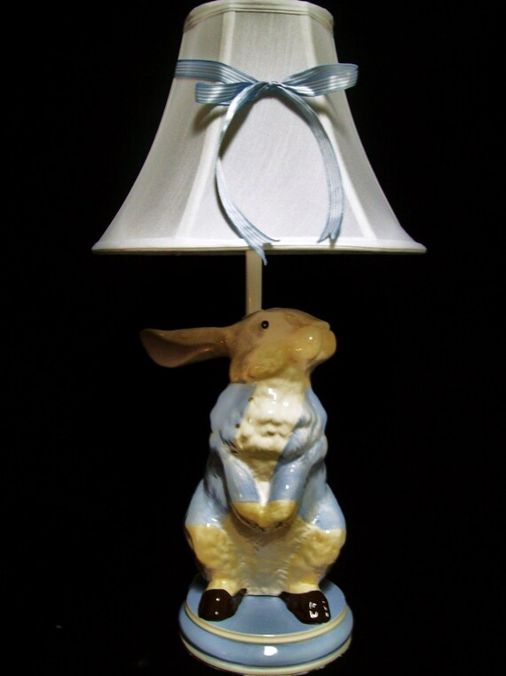 Peter Rabbit Lamp by whimsicalcollections on Etsy