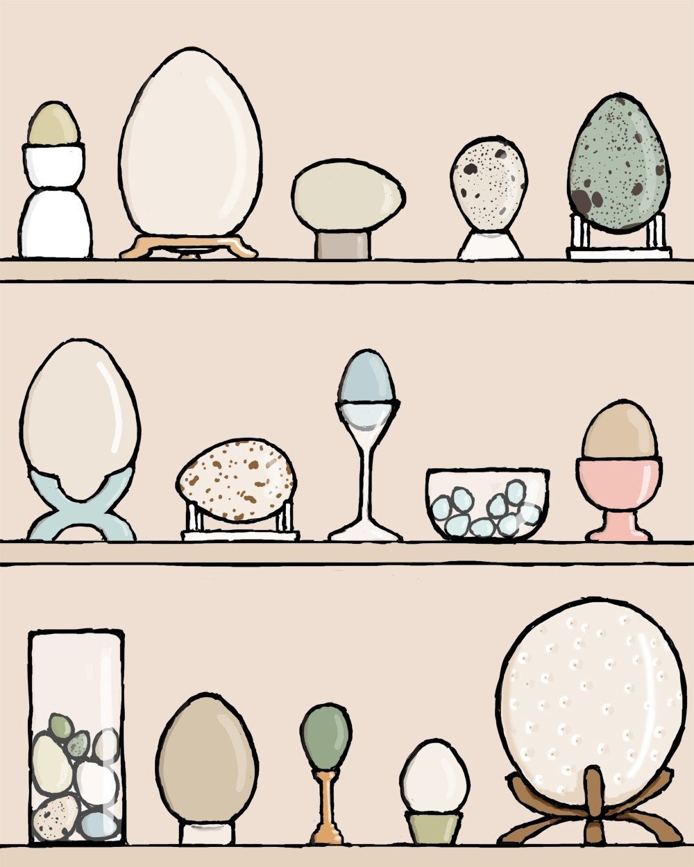 egg art print: clutch