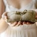 rustic burlap wedding ring bearer pillow