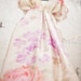 Romantic boho hippie wedding gown floral silk pastel ivory champagne