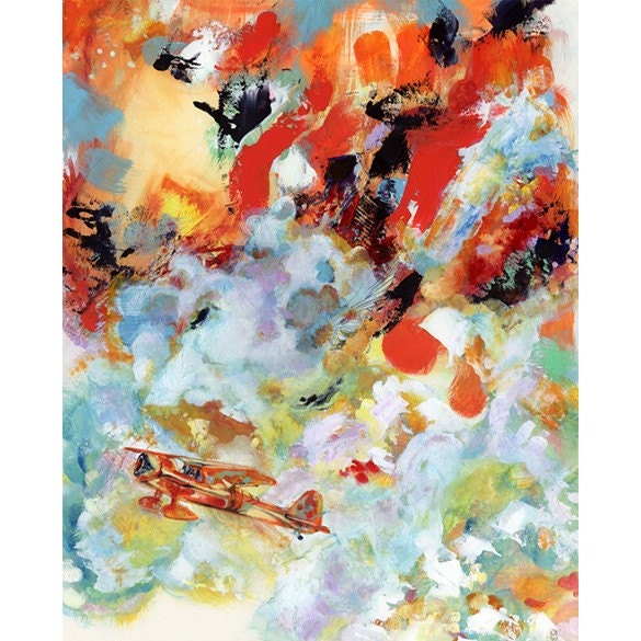 Original Abstract Oil Painting, Zombie Fire Storm, contemporary painting on Etsy