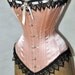 Victorian Corset, Satin Lingerie,  Boned, Pin Up