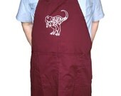 Tyrannosaurus Rex Carnivore Apron (red, black or green)