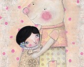 Nina and The Polar Bear - Print
