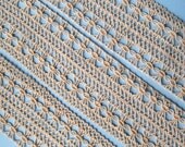 Vintage Macrame Cord Lace 2 1/2 inches wide