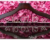 Wedding Hanger, Personalized Hanger, Custom Hanger, Name Hanger for Bridal Dress New Black Wood, Sturdiest Wire Out There SALE PRICE