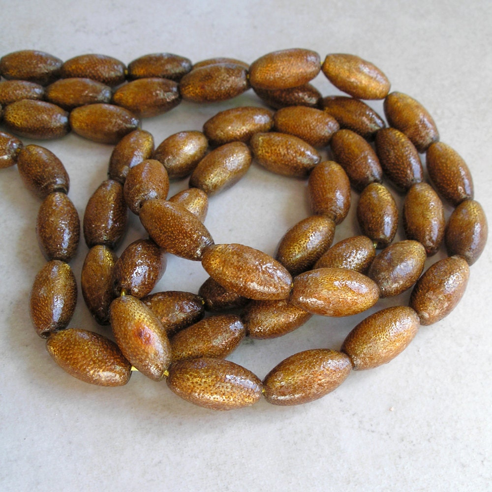Gold Coral Beads- 12mm x 7mm Oval Shaped Beads