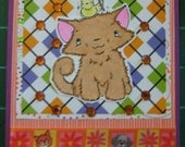 EFA Charity Item: 5 Little Kittens, 5 cute kitty cards and envelopes,
