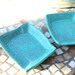 Dessert Plates in Turquoise- Set of Four-