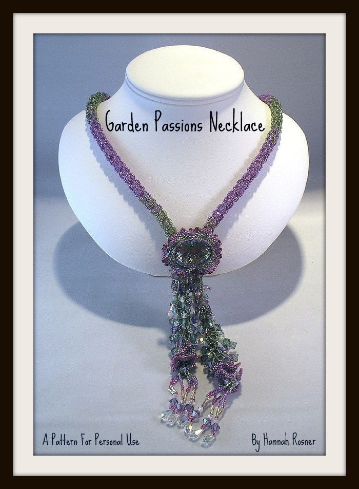 Beading Pattern Garden Passions Necklace Seed Beads TUTORIAL INSTRUCTIONS spring
