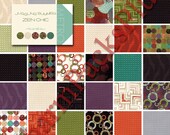 JUGGLING SUMMER by Zen Chic - Moda Fabric Charm Pack - Five Inch Quilt Squares Modern Quilting Material