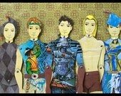 Paper Doll Dress-Up Puppet Set Hero Male Paper Toy SALE
