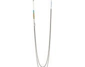 Long multiple chain necklace - layering - simple