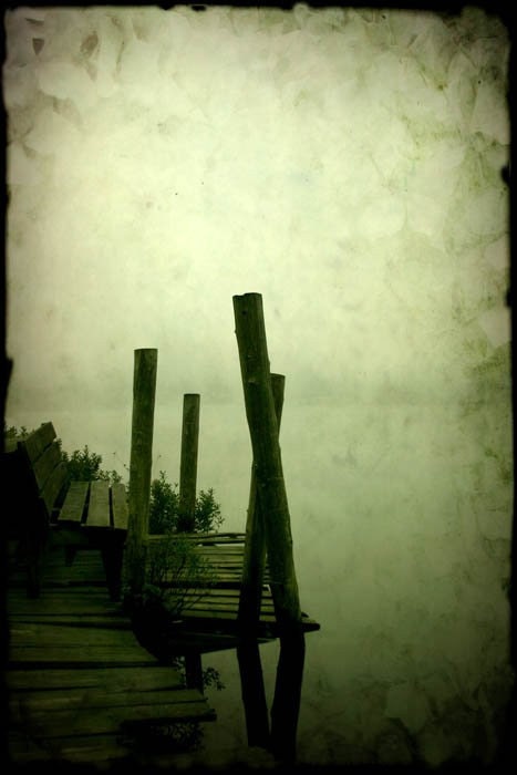 dock lake water green nature photography fine art photography home decor Limited Edition 2/75