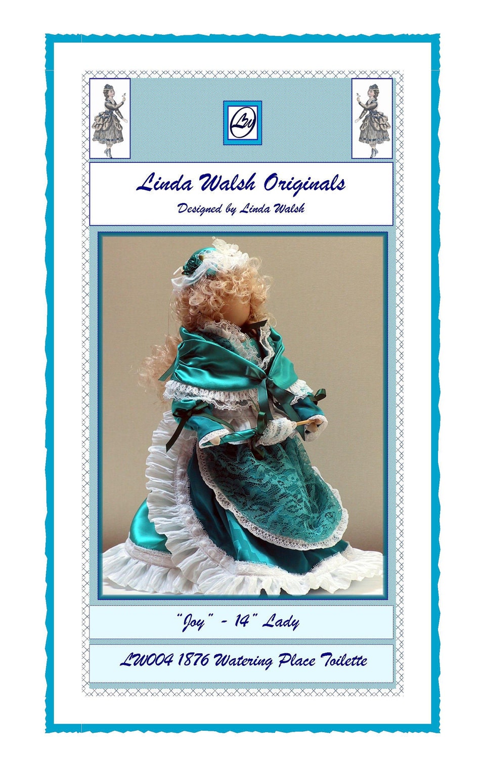 Joy Victorian Faceless Lady Art Doll .PDF E-Pattern