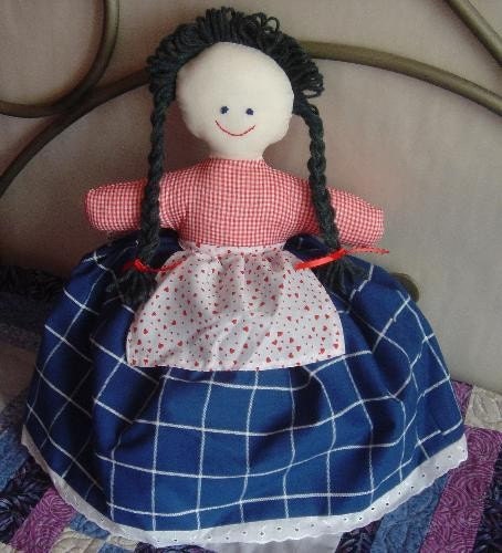 A Topsy Turvy Handcrafted Doll OOAK - Happy-Sad - Upside Down - Changeable - Reversible