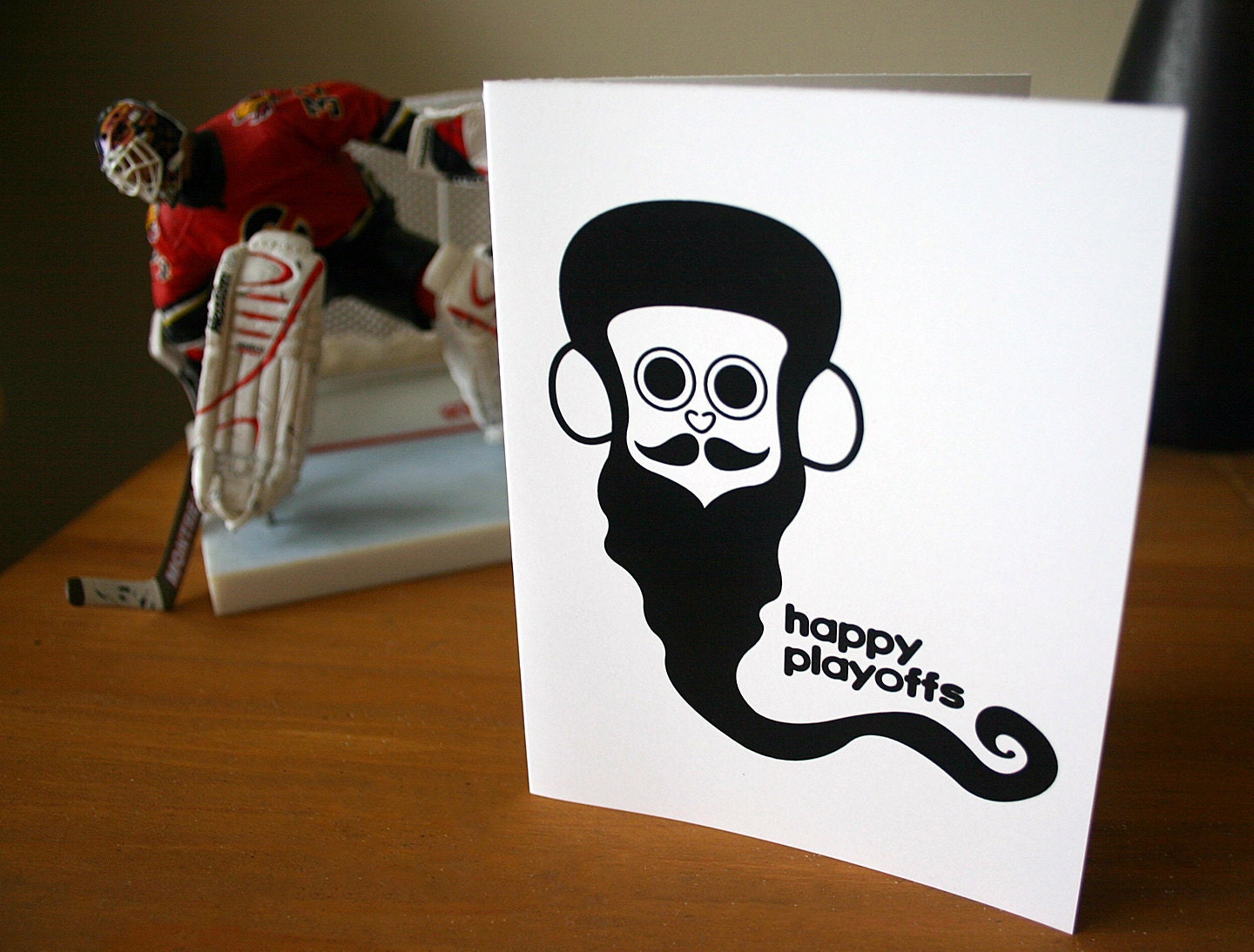 hockey Playoffs card - playoff beard