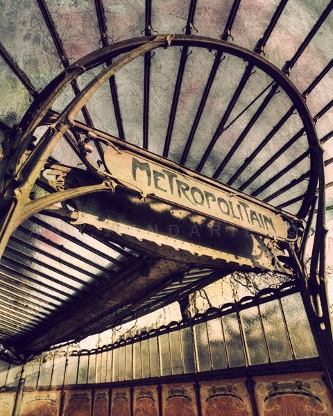 Fine Art Photography  , Paris Photography, Subway art, Steampunk art, Art deco,  Fine Art Photography  , Paris decor, 8x10(20X25 cm)