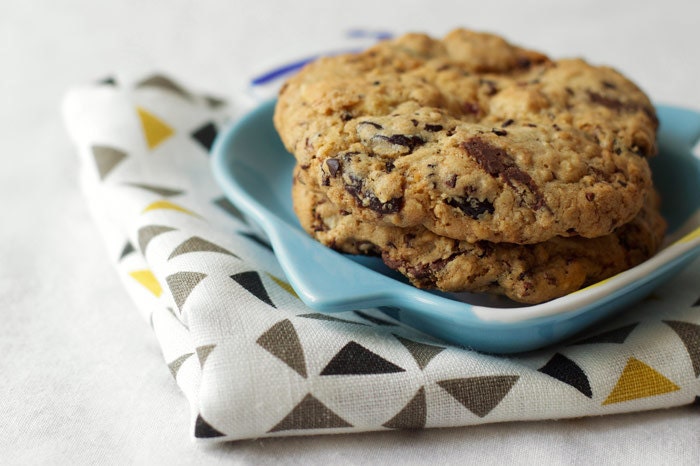 Chocolate Chip Cookies, with cherries, macadamia nuts, cocoa nibs - The Brooklyn Market Cookie