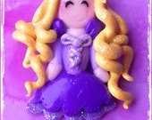 Princess Parade-Rapunzel bead/pendant/bow center