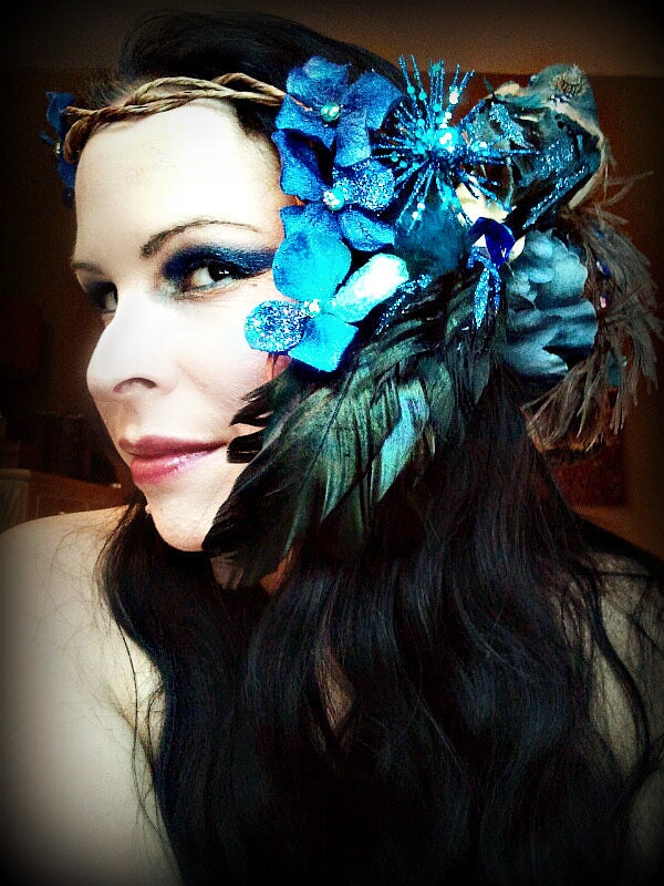 The Bluebird of Happiness - Deluxe Performance Costume Headdress - Reversible size S-M