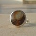 Petrified Wood Ring, Artisan Ring, Gemstone Ring, Sterling silver Ring,cocktail ring, Size 7