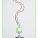 Mica Shift Swirl Statement Necklace, polymer clay Jewelry