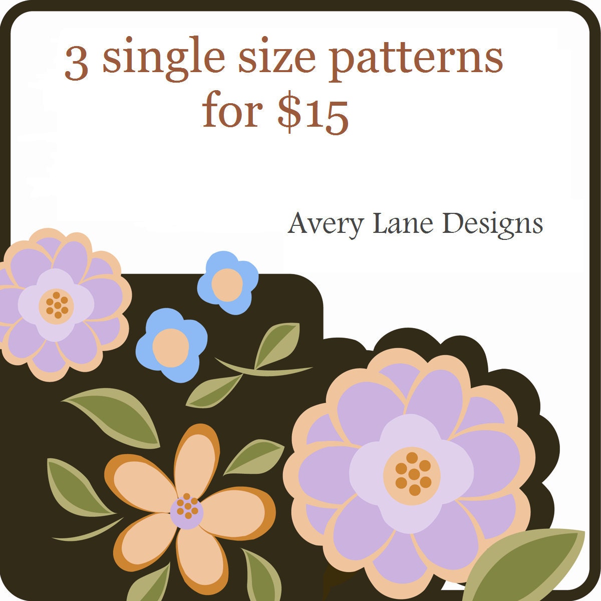 Special buy any 3 single size doll clothes patterns for fifteen dollars 15 or 18 inch pdf email delivery