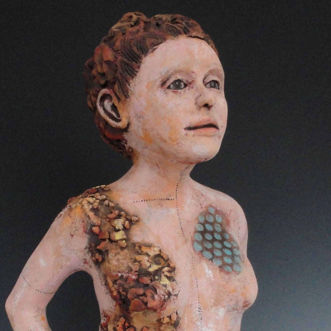 Ceramic sculpture figure Unearthed (special price)