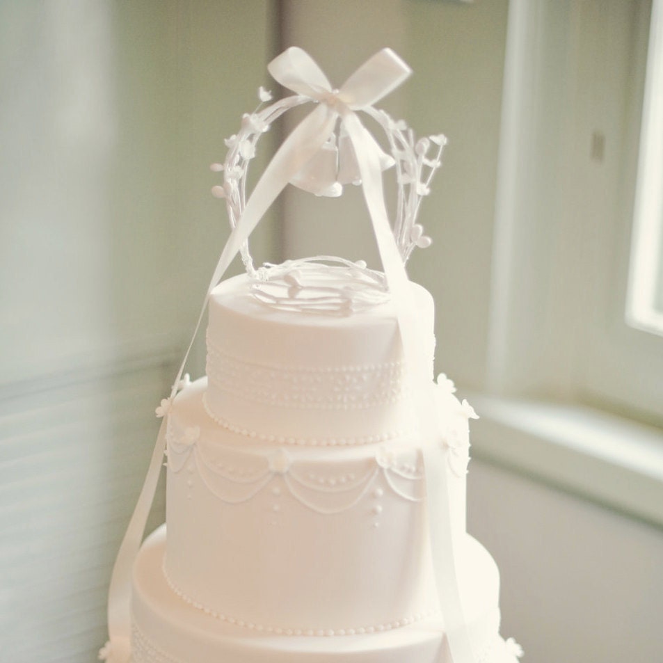 Vintage Style Wedding Cake Topper - Ringing Bells