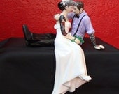 CUSTOM LISTING for Teigan  - Deposit for Tattooed Wedding Cake Topper