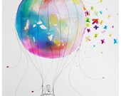 I Had A Dream Watercolor Ink Illustration 8x10 Print