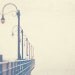 beach photography, boardwalk photo, Santa Monica, meet me at the pier, California, romantic iron lamppost ocean cream ivory beige