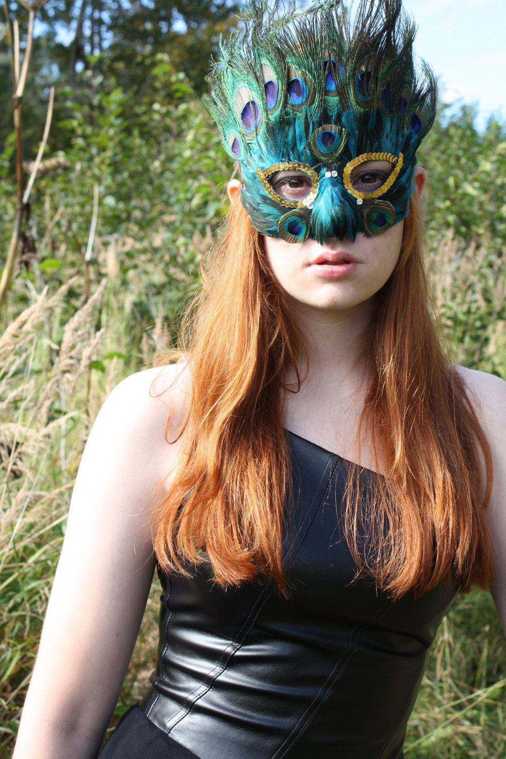 Peacock Feather Mask