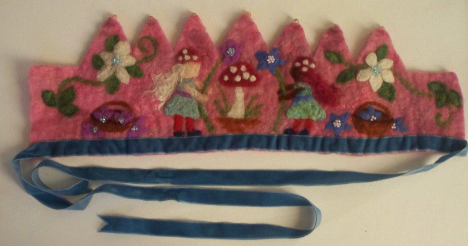 Toadstall Fairy Waldorf Crown
