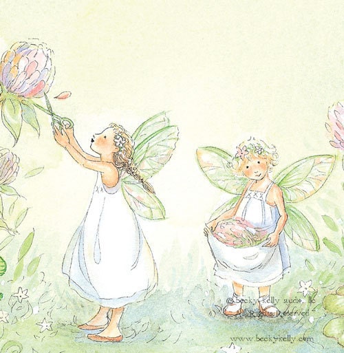 New Sweet Clover and Friends  8 X10 Print By Becky Kelly