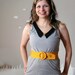 Peter pan collar dress eco friendly handmade medium AWAY IN GRAY