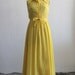 RESERVED . 1960s Maxi Dress . Sundress . Summer . Sunshine Yellow . Cotton . Shirtwaist . Boho